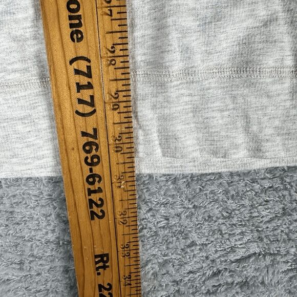 Monrow Mommy Women's Long Sleeve Sweatshirt XS Grey Rainbow Sleeve Crew Neck - Picture 7 of 13